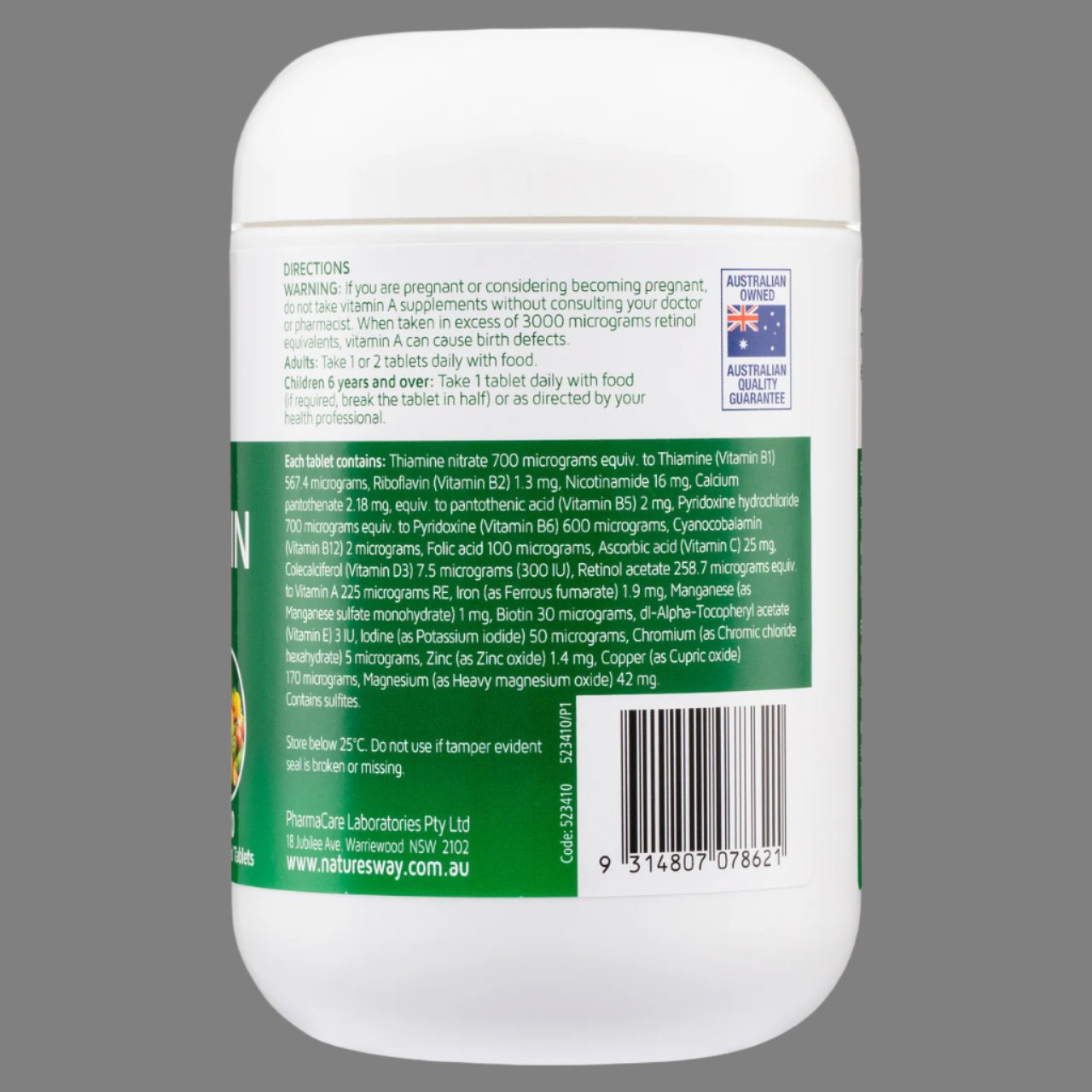 Nature's Way Complete Daily Multivitamin 200 Tablets