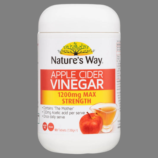 Nature's Way Apple Cider Vinegar Max 1200mg 90 Tablets