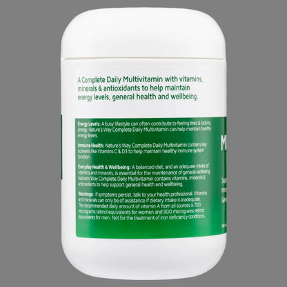 Nature's Way Complete Daily Multivitamin 200 Tablets