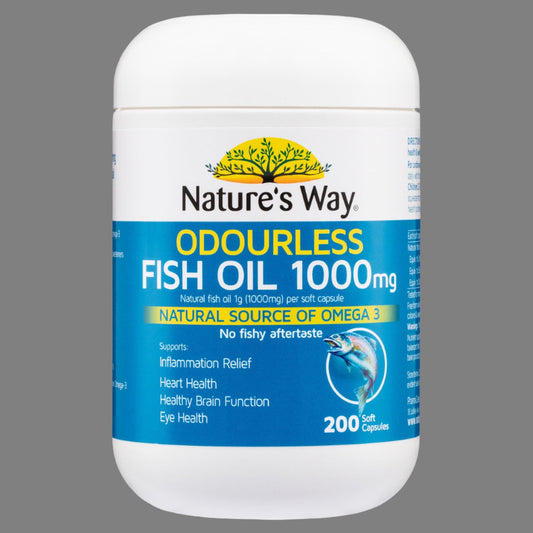 Nature's Way Fish Oil 1000mg 200 Capsules