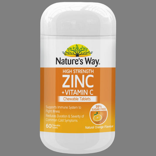 Nature's Way Zinc + Vitamin C 60 Tablets