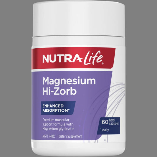 Nutra-Life Magnesium Glycinate Hi-Zorb 60 capsules