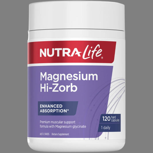 Nutra-Life Magnesium Glycinate Hi-Zorb 120 capsules