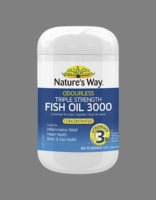 Nature's Way Advanced Omega Triple Strength Fish Oil 70 Capsules