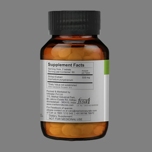 Merlion Naturals Shilajit 120 Tablets